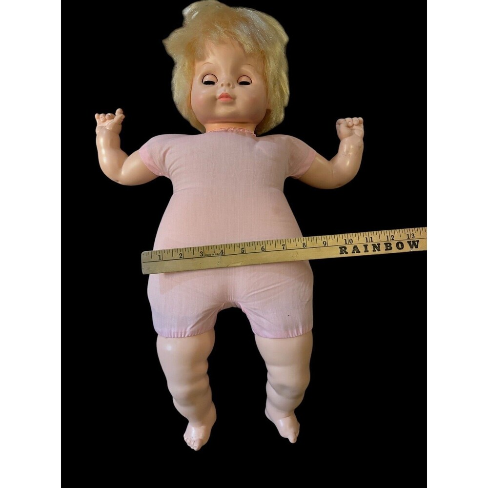 222” Vintage Vogue BABY DEAR ONE Blonde/Blue Eyes Doll Redesigned Face 1965 - Picture 4 of 15